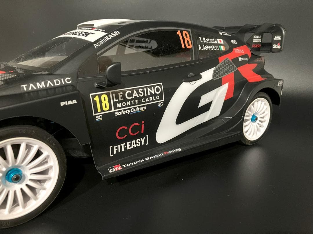 タミヤRCボディ ヤリス WRC2025 ラリーモンテカルロ 勝田選手