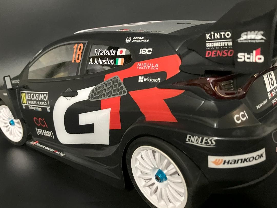 タミヤRCボディ ヤリス WRC2025 ラリーモンテカルロ 勝田選手
