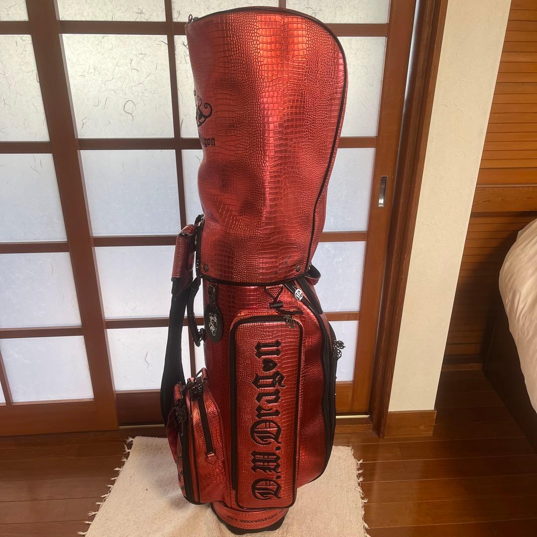 Dance With Dragon ゴルフバッグ レッド