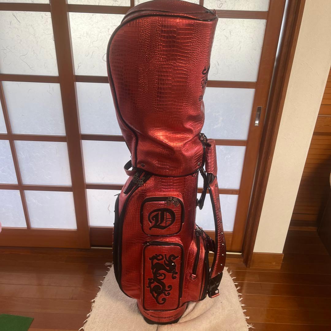 Dance With Dragon ゴルフバッグ レッド