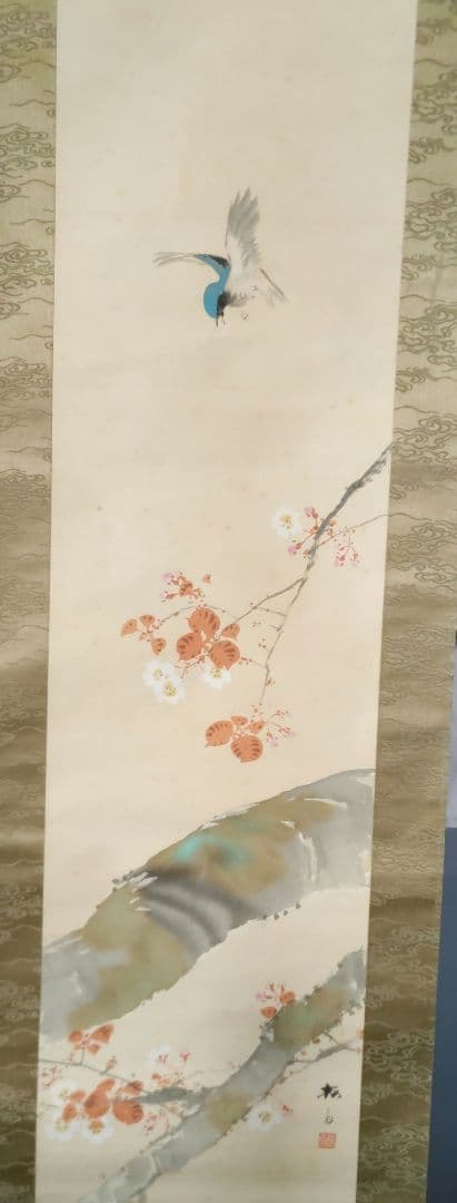 桜花、鳥の図　梅斎　Y177