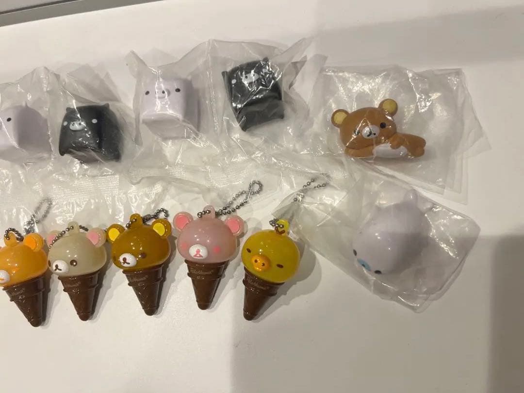 リラックマ アイスクリームコーン型キーホルダー　など11個セット