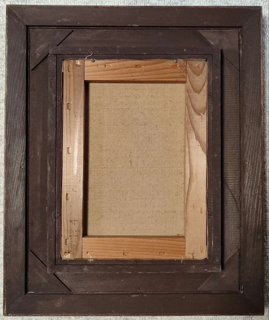 アヤメ　油彩画　F4