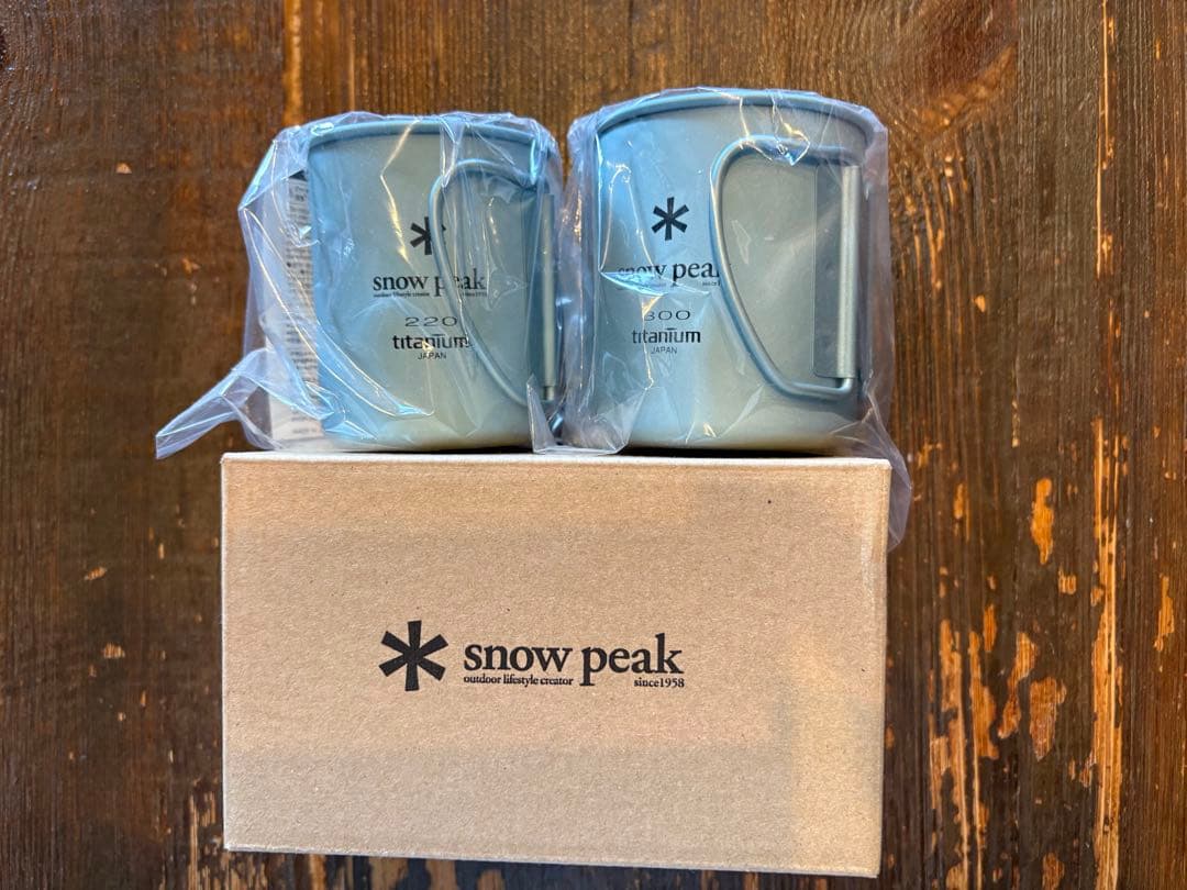 【Kumi】 peak チタンマグカップ 2個セット SORA