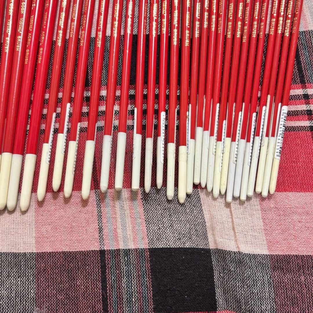 新品未使用！油彩・アクリル画用筆40本