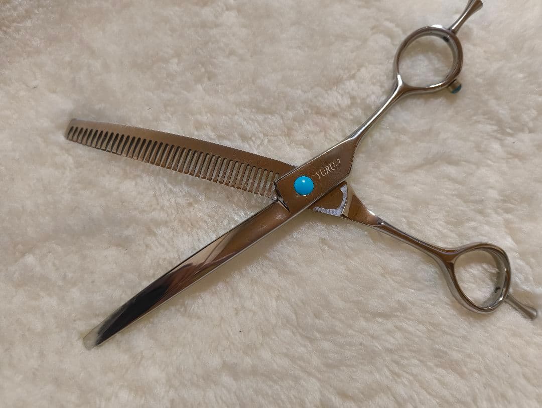 美品【BEARDS】ビアーズ カーブセニングシザー トリミングシザー 7インチ