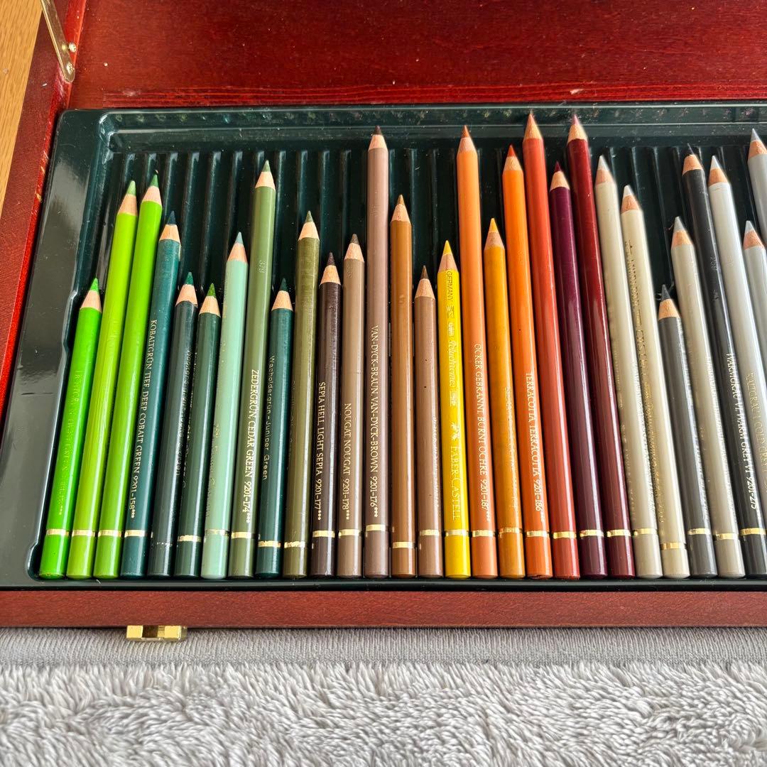 FaberCastellファーバーカステル ポリクロモス 木箱入 78本 美品