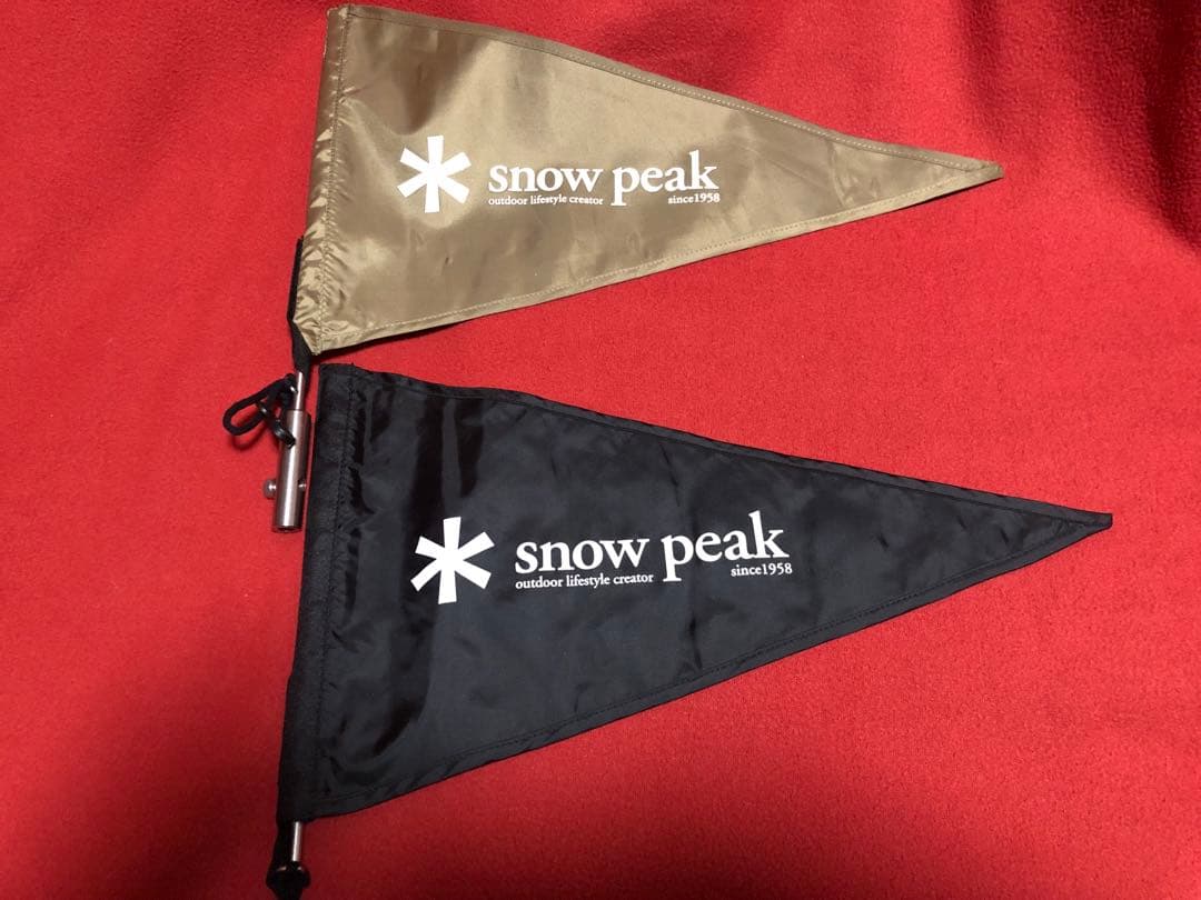 peak タープフラッグ 雪峰祭 ブラック、カーキ