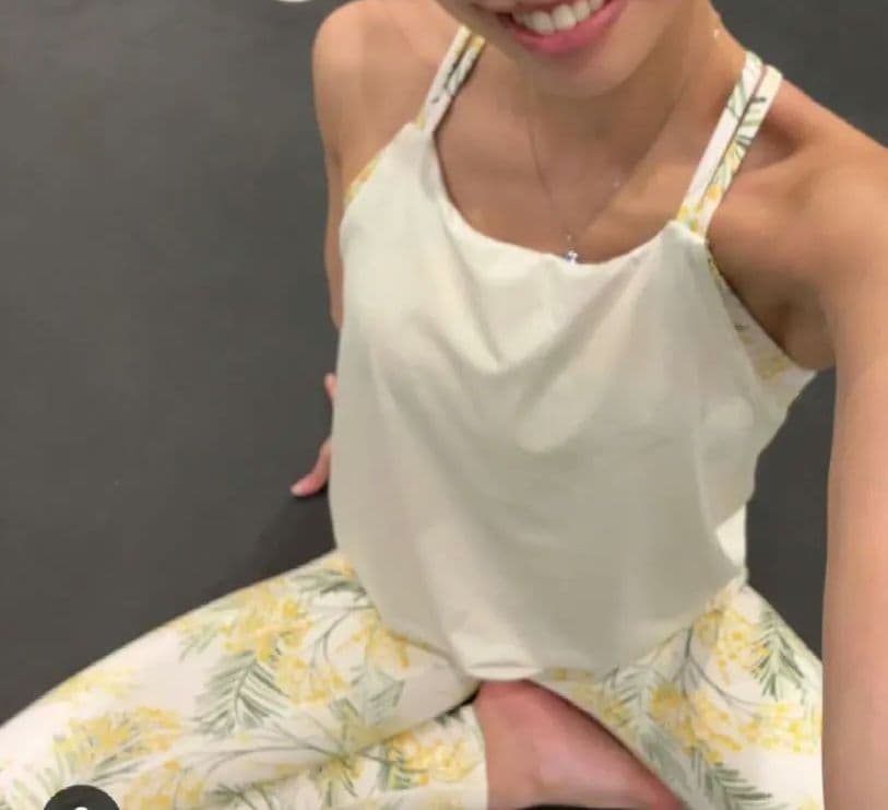 新品【SUKALA】スプリングフラワー カバーキャミソール　ミモザ M