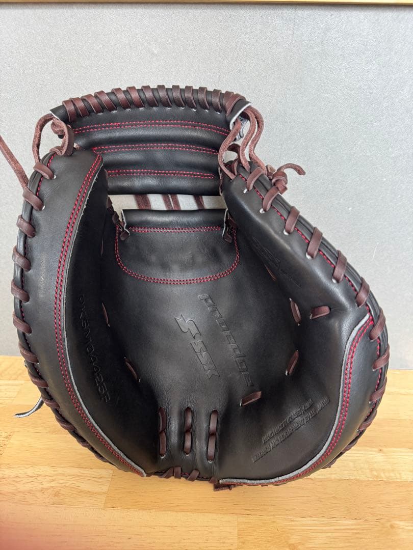 な*い様 お正月セール SSK プロエッジ 硬式キャッチャーミット ブラック×茶