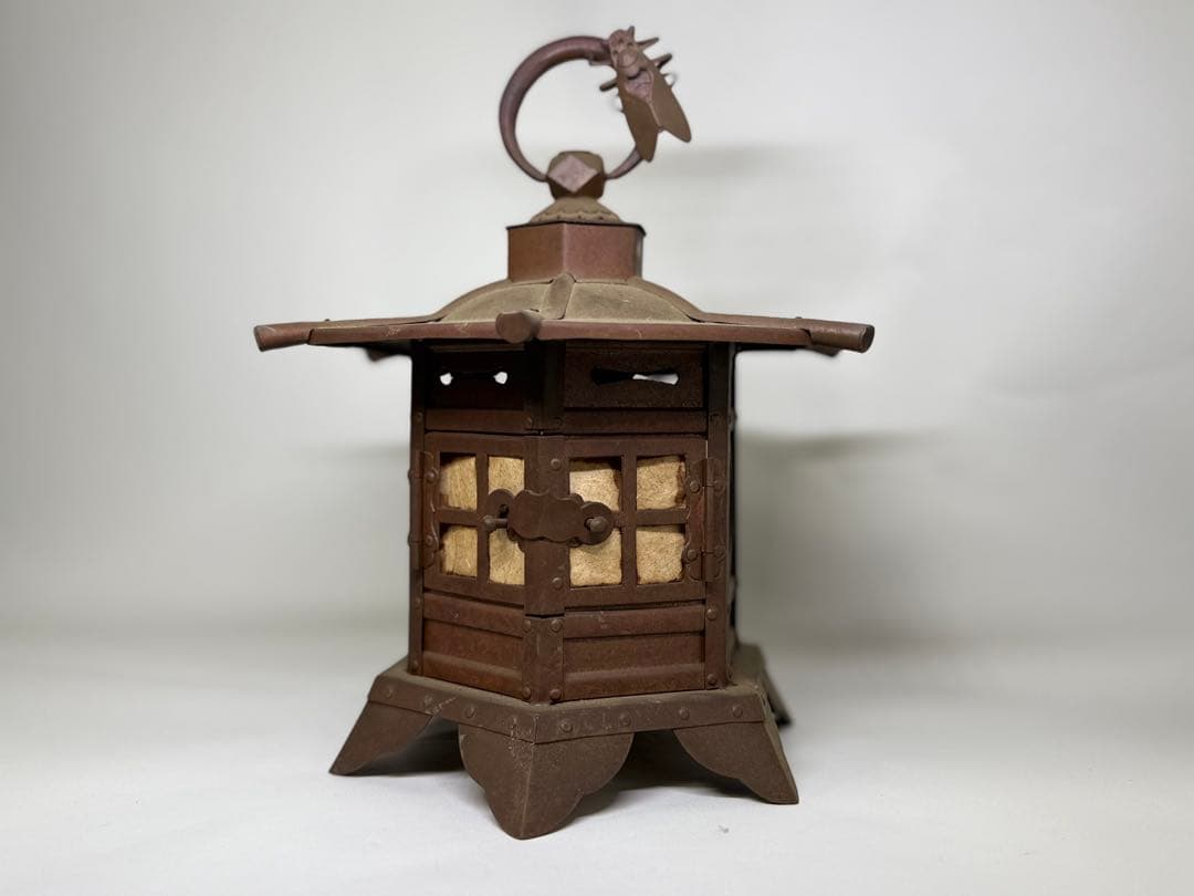 T28 時代 蝉吊灯籠 銅製造 職人作品 伝統技術 セミ細工物