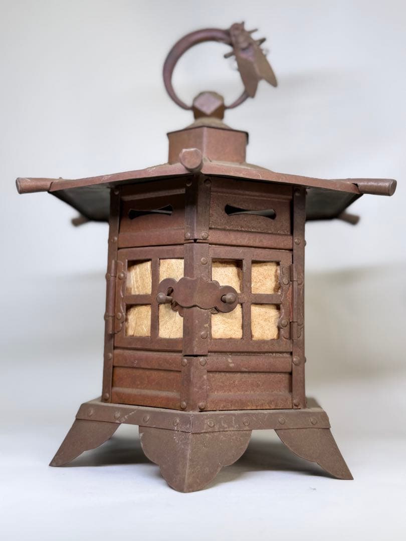 T28 時代 蝉吊灯籠 銅製造 職人作品 伝統技術 セミ細工物