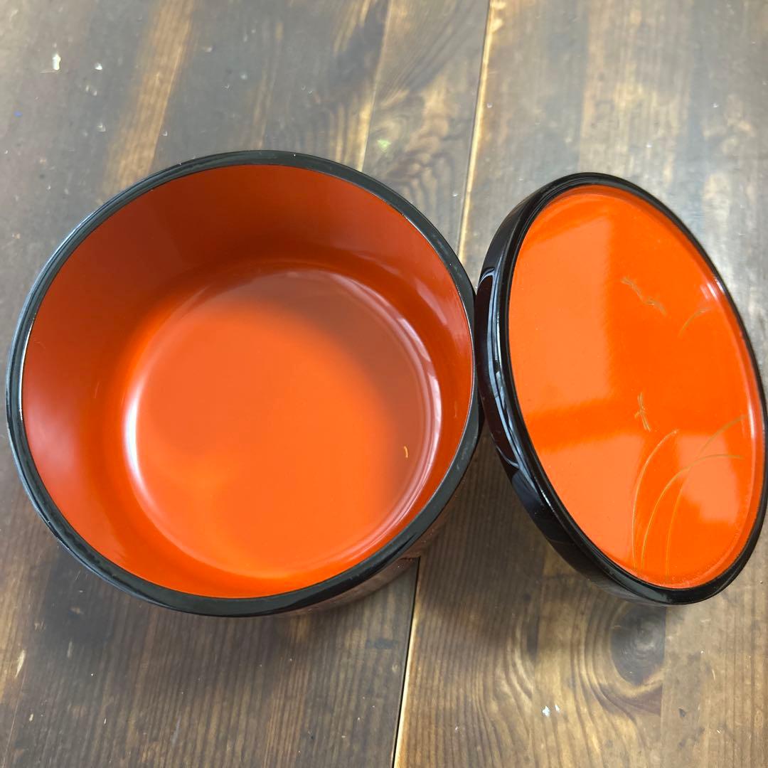 輪島塗　輪島漆器　摂田照彦　キャンディーボックス　童蒔絵　高級漆器　希少　レア