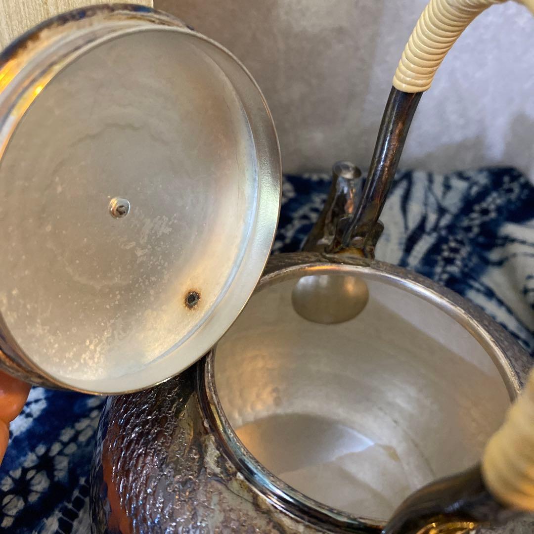 銀川堂　洋銀　湯沸　水注　茶道具