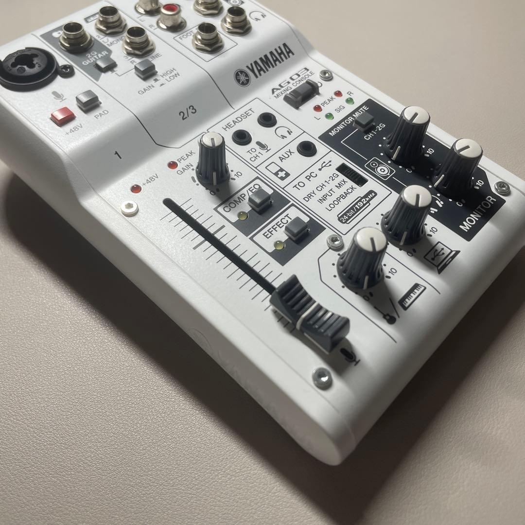 美品　YAMAHA AG03 オーディオインターフェース ホワイト
