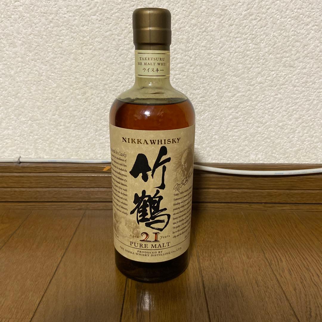 ニッカウヰスキー 竹鶴21年 ピュアモルト 旧ラベル