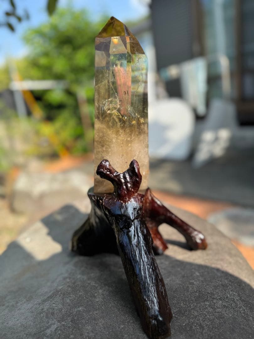 天然シトリン 六角柱