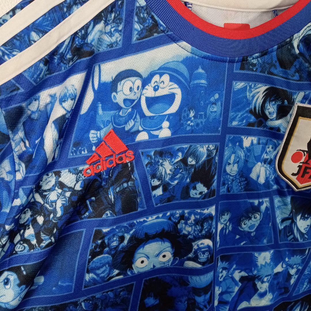 adidas SAMURAI BLUE 日本代表　ユニホーム　アニメコラボ L