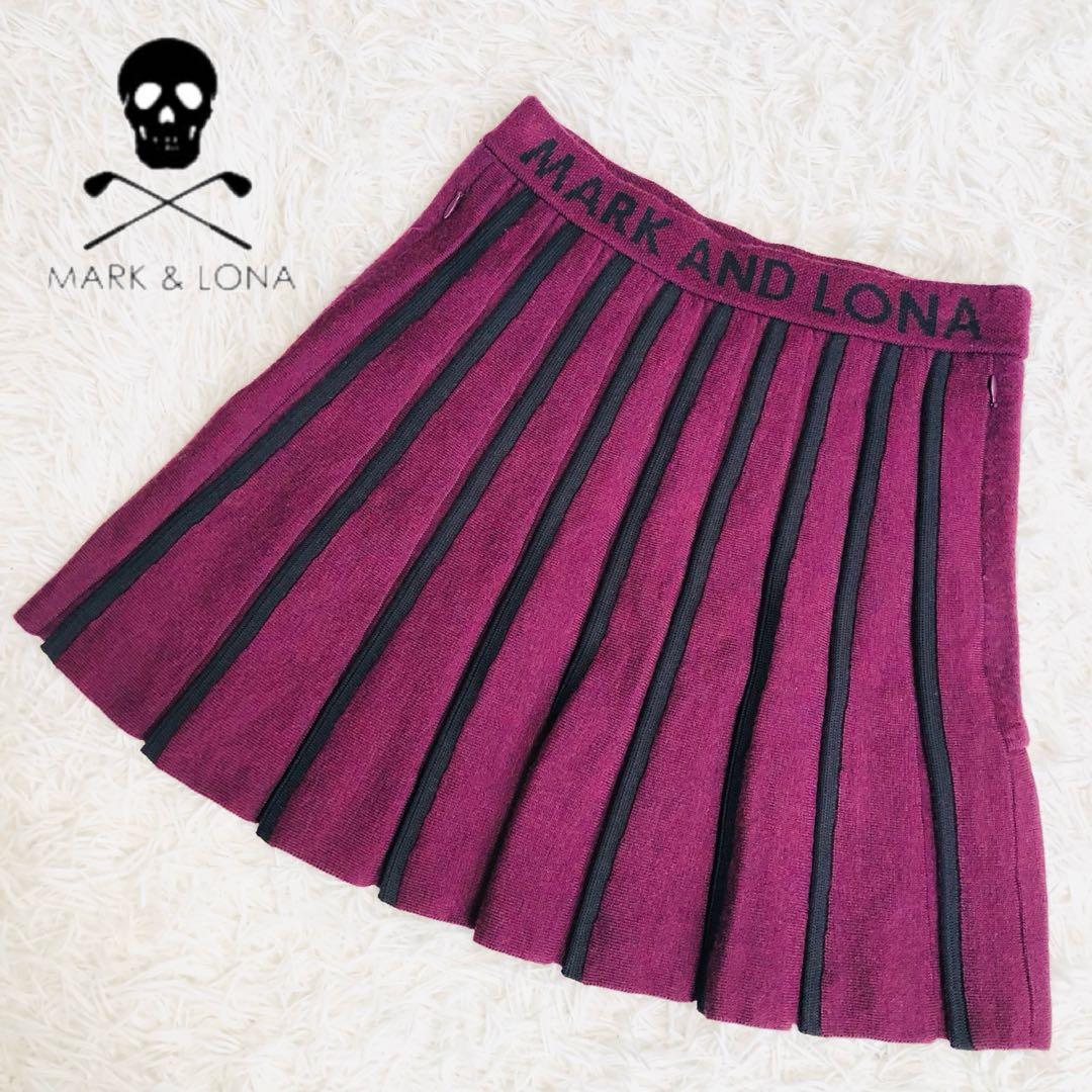 MARK AND LONA マークアンドロナ　ゴルフスカート　ニットスカート