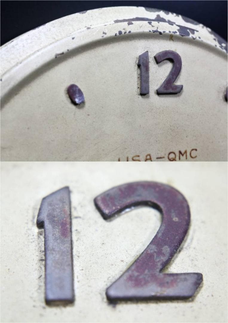 掛け時計 手巻き 精工舎 USA QMC アメリカ陸軍需品科 ヴィンテージ