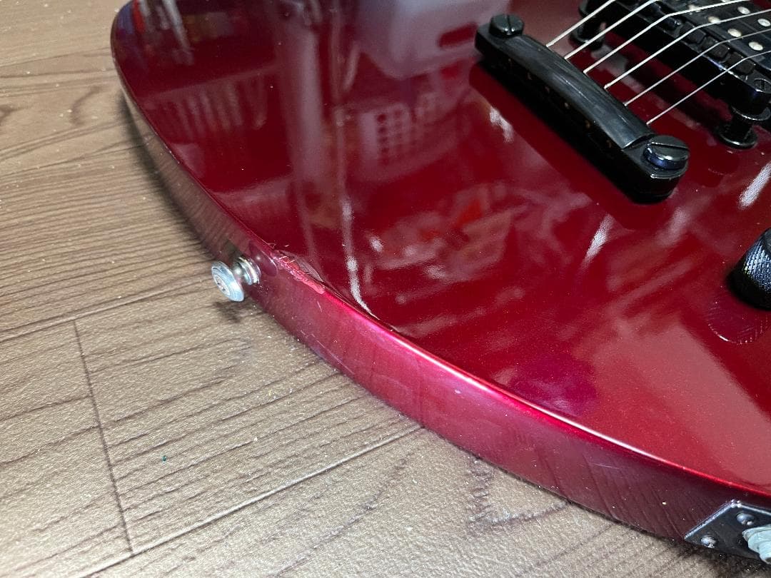 B.C.RICH モッキンバード ダークメタリックレッド　ソフトケース付