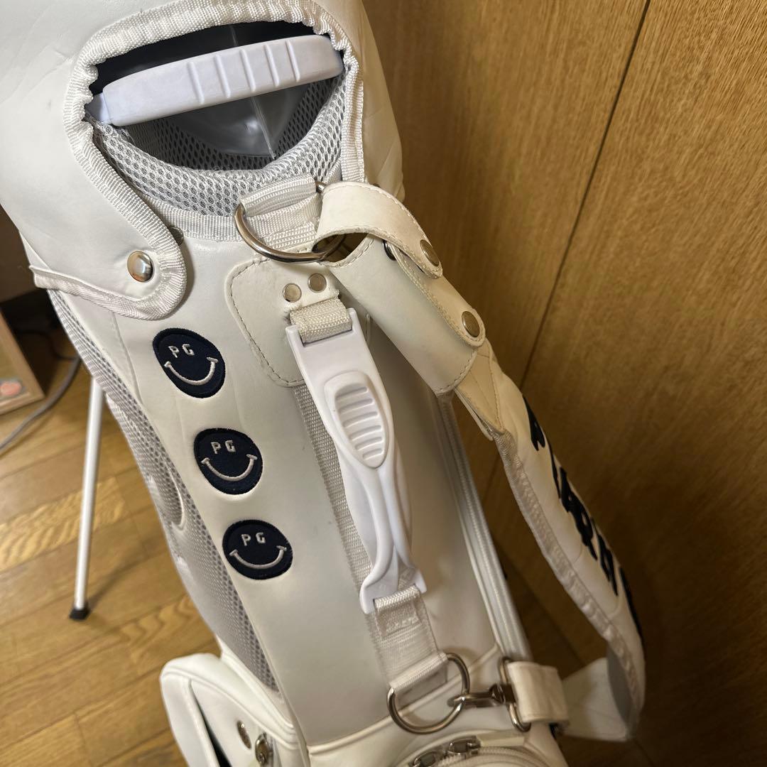 PEARLY GATES ゴルフバッグ ホワイト＋アイアンカバー付