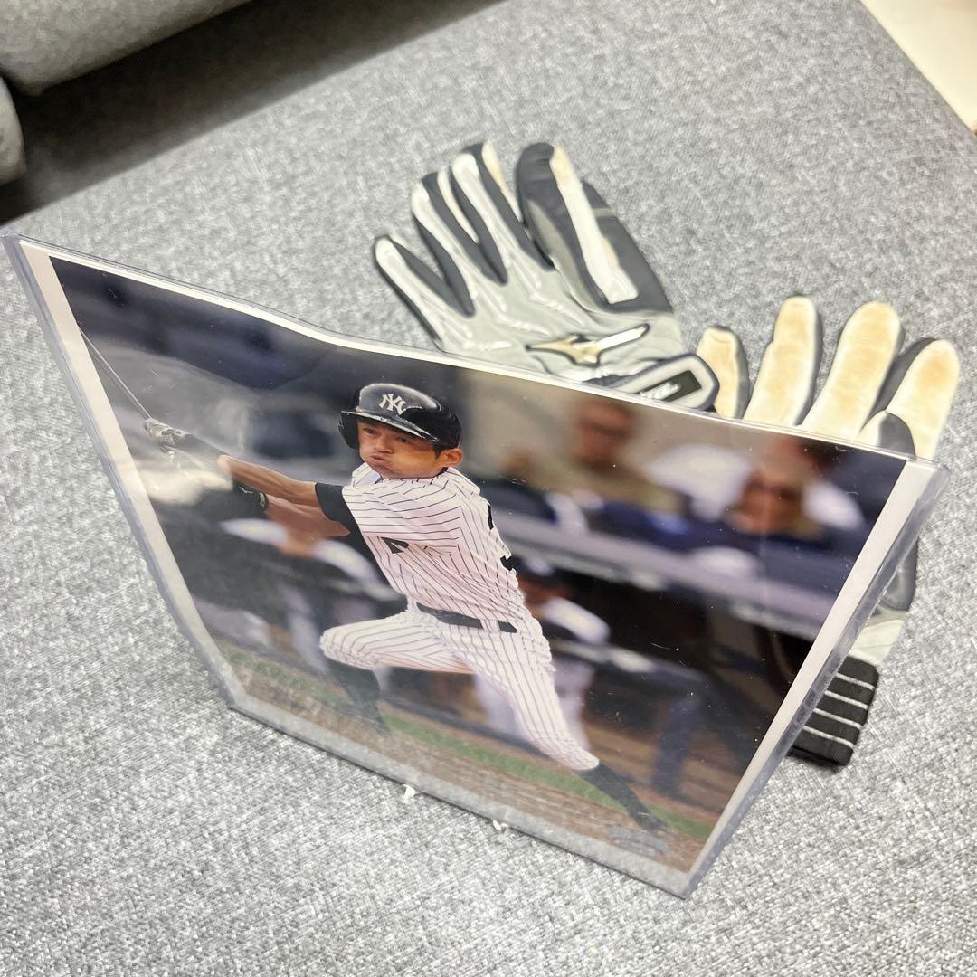 貴重 イチロー2014年実使用済バッティンググローブ直筆サイン 証明書付き