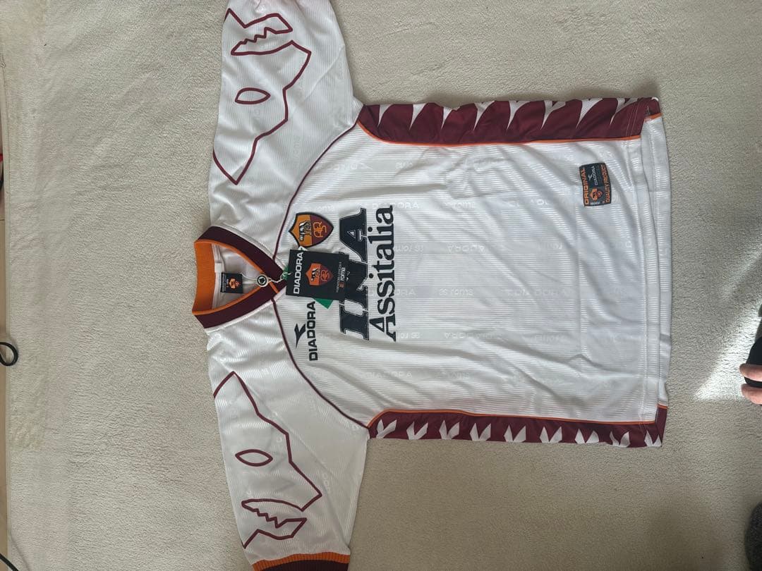 A.S. Roma DIADORA ホワイトシャツ M 中田英寿