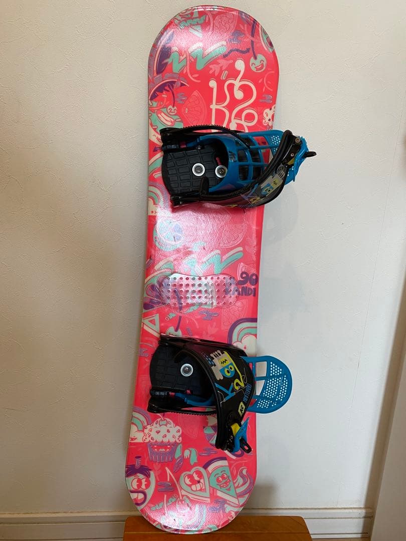 カラフルスノーボードセットk2 90センチ　Burton