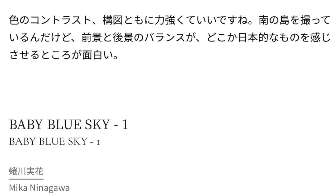 入手困難！蜷川実花　BABY BLUE SKY - 1
