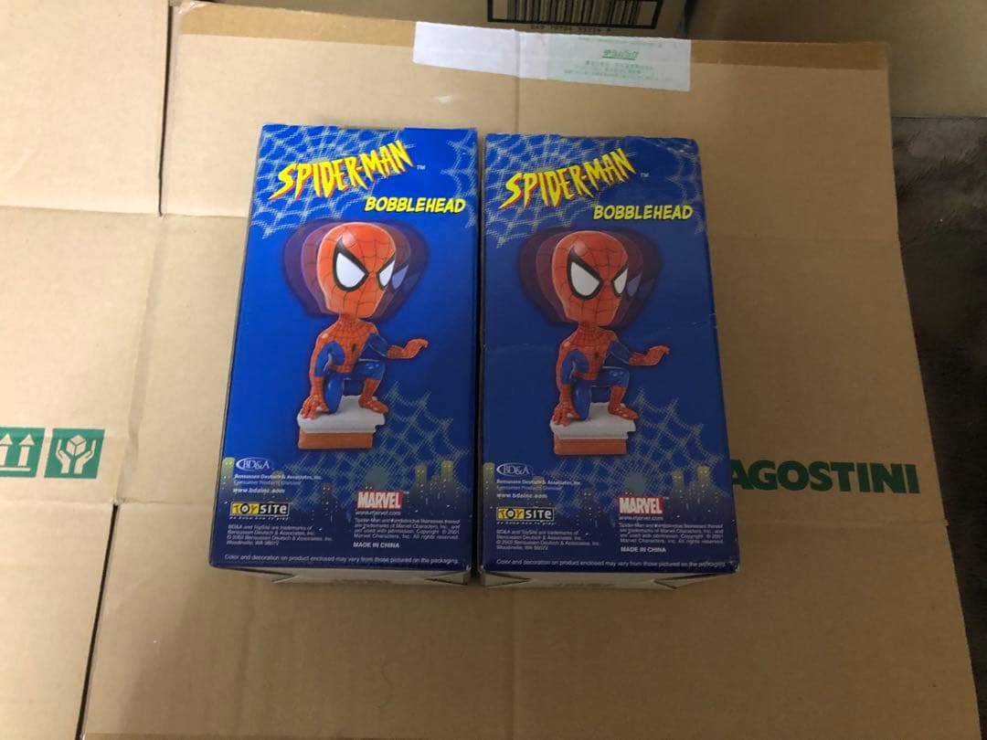 スパイダーマン ボブルヘッド 2体セット
