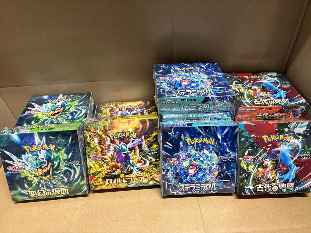 ポケモンカードゲーム 未開封シュリンク付きbox デッキ等まとめ売り