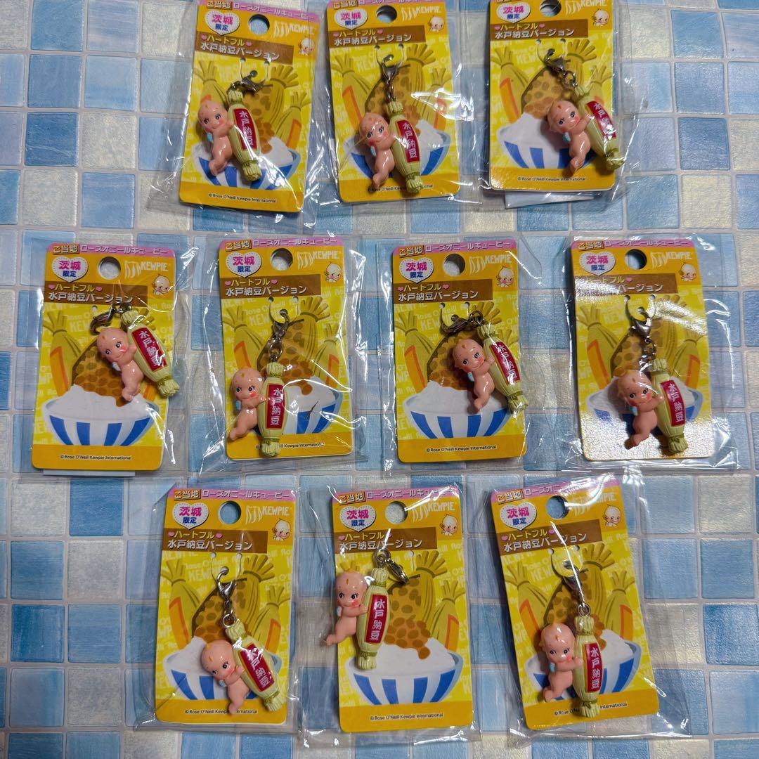 ご当地　ローズオニールキューピー　茨城限定　ハートフル　水戸納豆バージョン