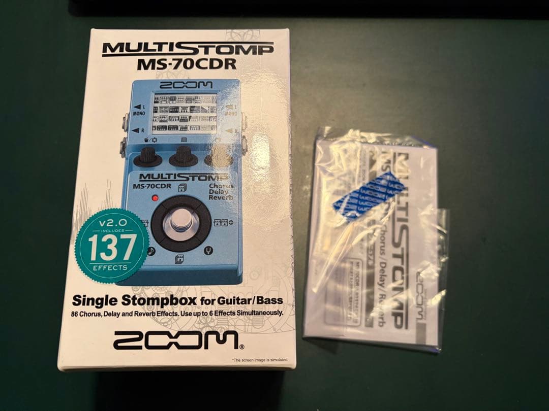 ZOOM MS-70CDR ver. 2.0 ズーム マルチエフェクター