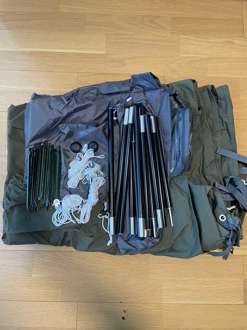 BUNDOK ソロベース HOBIグラウンドシート付き