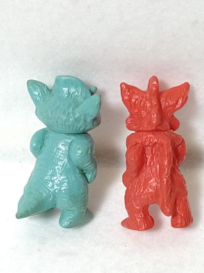 当時物 無版権 ミニソフビ 怪獣 2体セット パチ