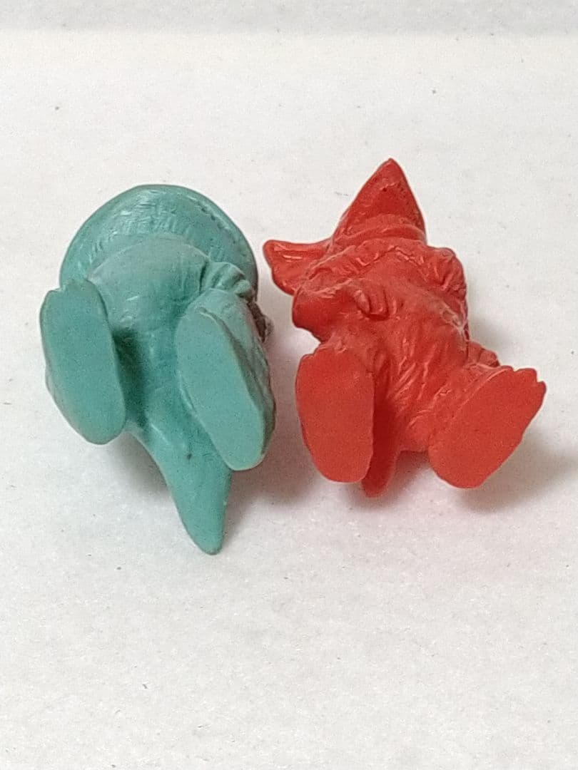 当時物 無版権 ミニソフビ 怪獣 2体セット パチ