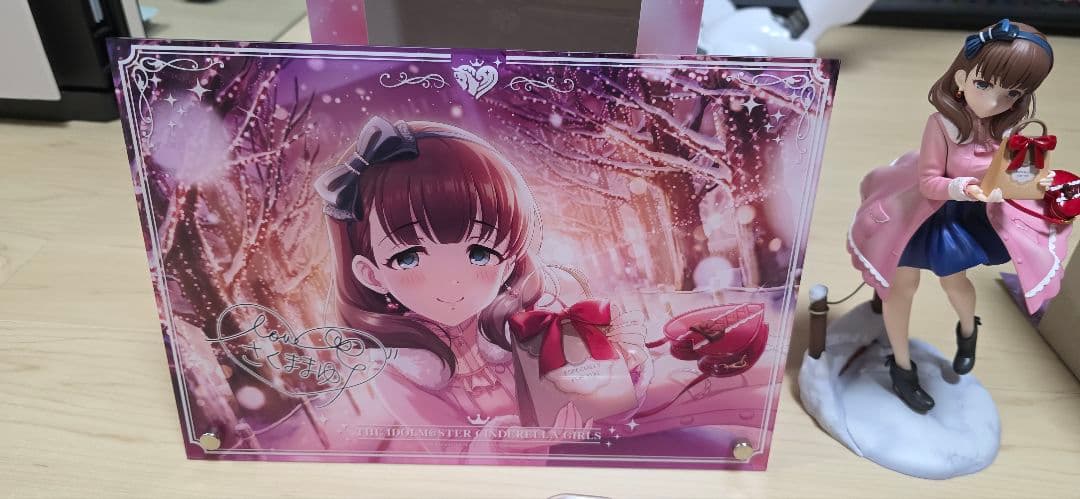 アイドルマスター　佐久間まゆ限定版プレート付きフィギュア