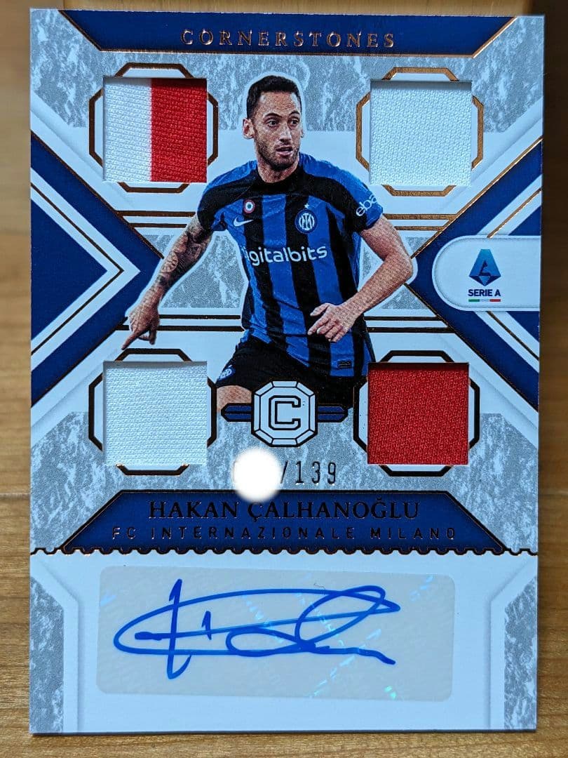 ハカン・チャルハノール PANINI 自筆サイン auto パッチ 2023