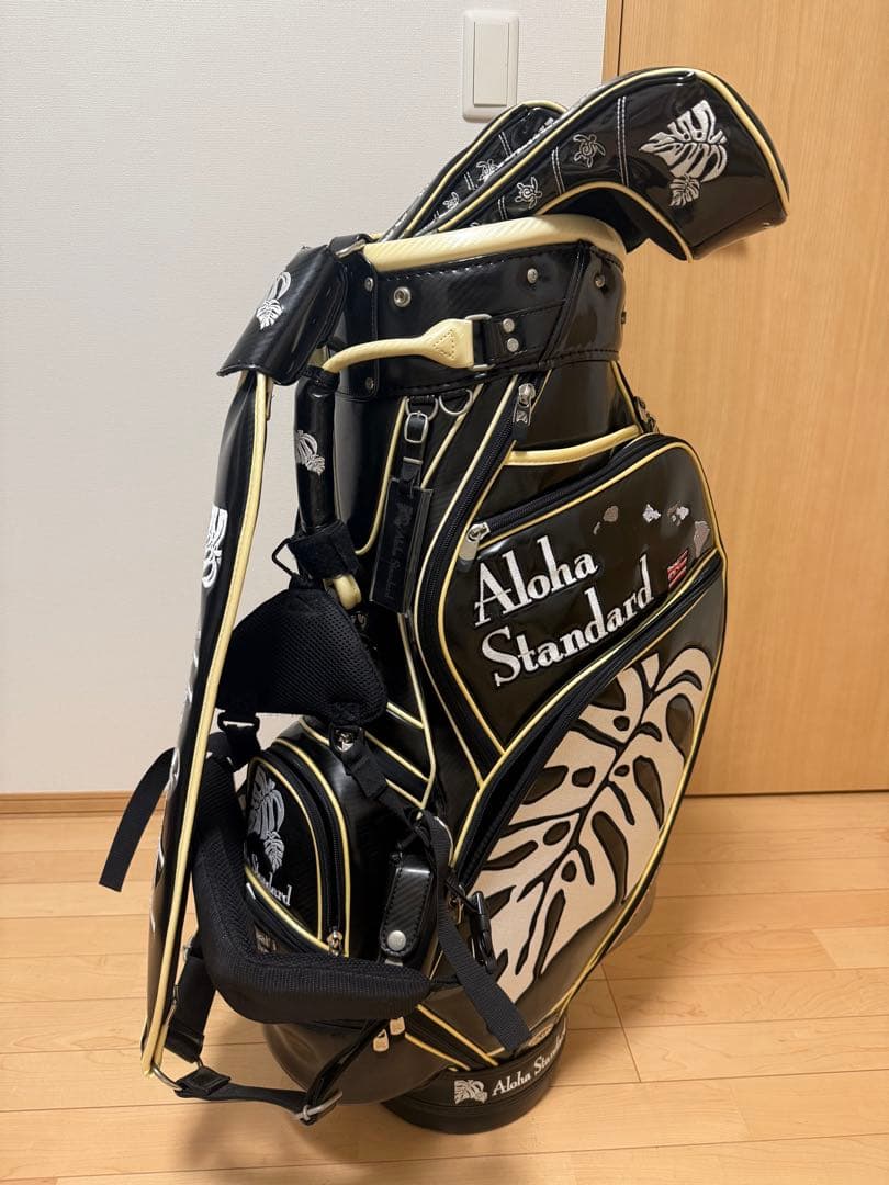 値下　アロハスタンダード9.5黒ヘッドカバー付き　ツアー3点ショルダーベルト付き