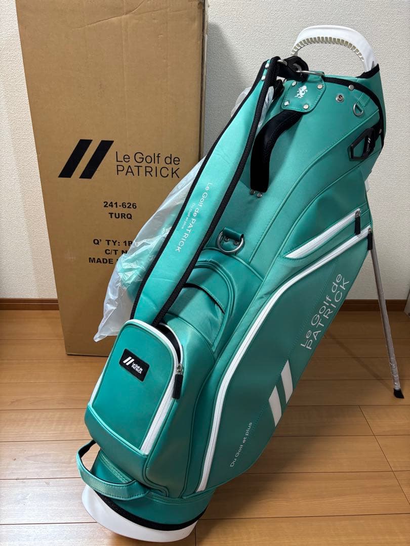 パトリック PATRICK ターコイズ スタンドキャディバッグ 2024