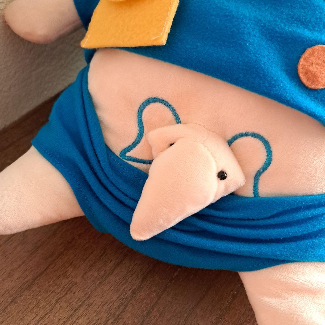 【希少美品】クレヨンしんちゃん園服　ぬいぐるみ　特大　ひまわり組