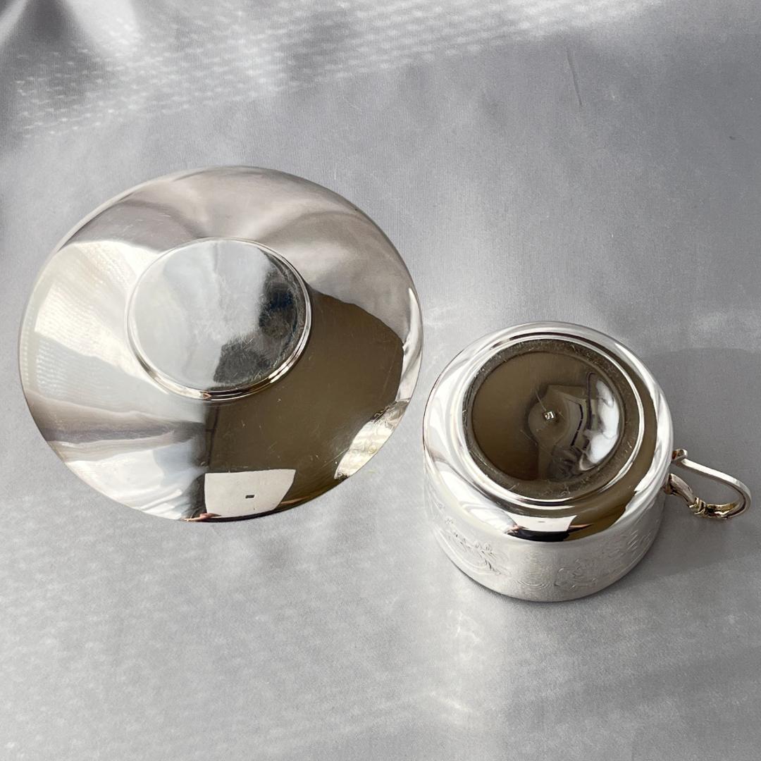 【 仏蘭西】アールヌーボー カップ＆ソーサー 【シルバープレート】