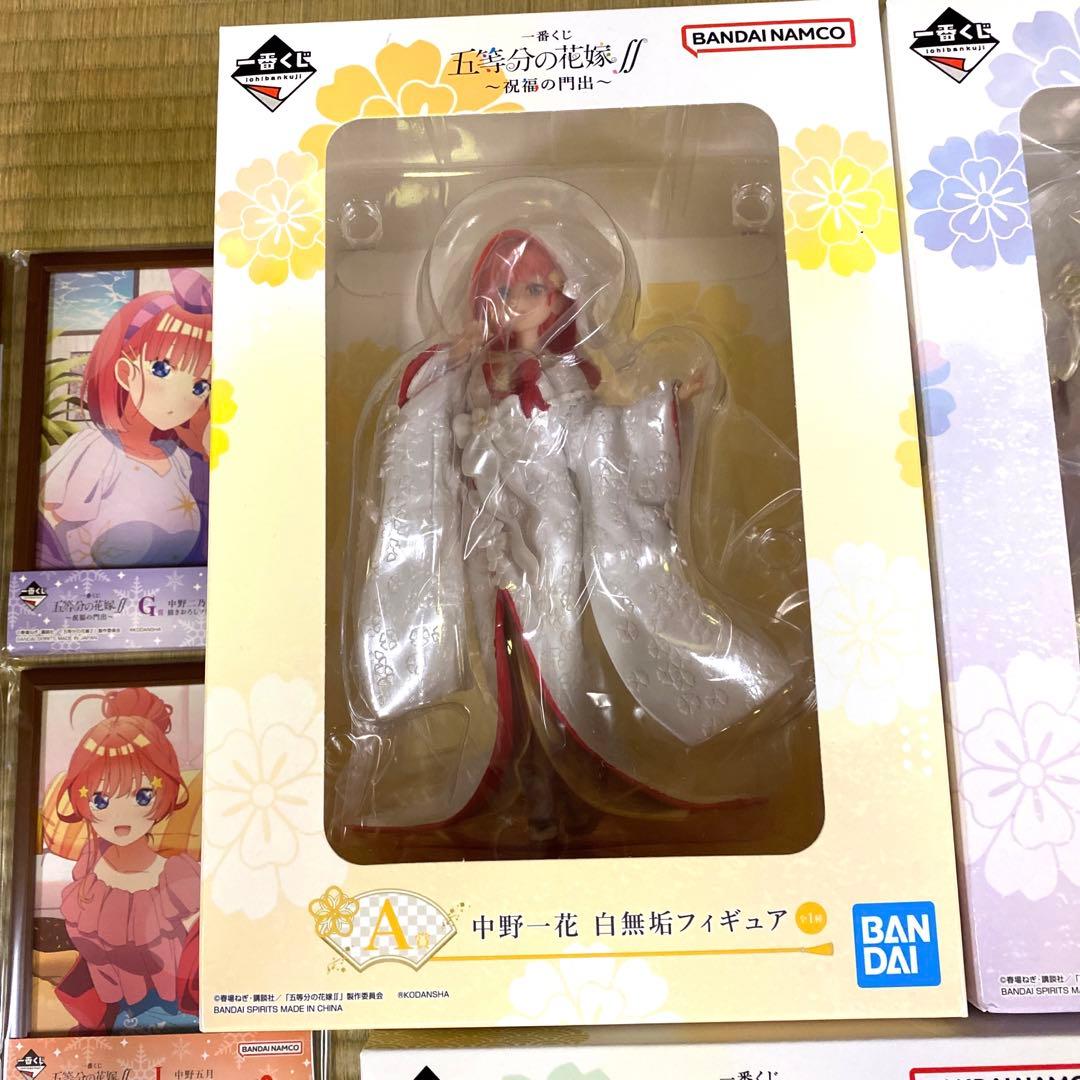 【匿名配送】五等分の花嫁　一番くじ　フィギュア コンプリート　販促材付き セット