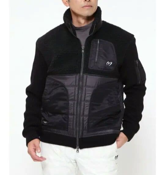 MASTER BUNNY EDITION 袖ニット切替し ボアフリース 中綿