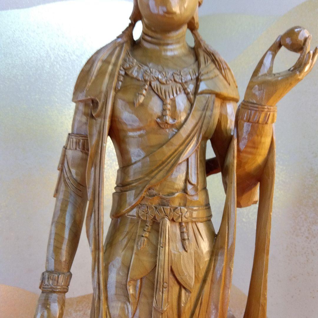 宝珠観音菩薩像　仏師63cm