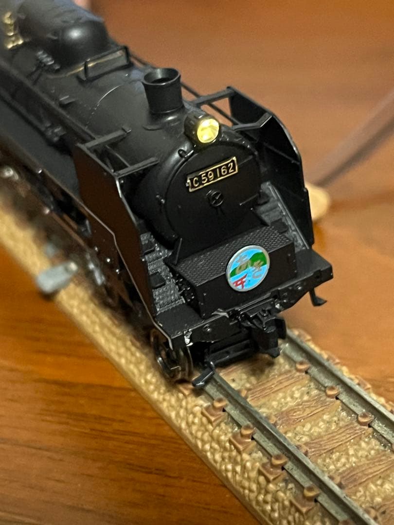 C59 162 蒸気機関車 安芸　kato ライト点灯動力動作確認済　ジャンク品