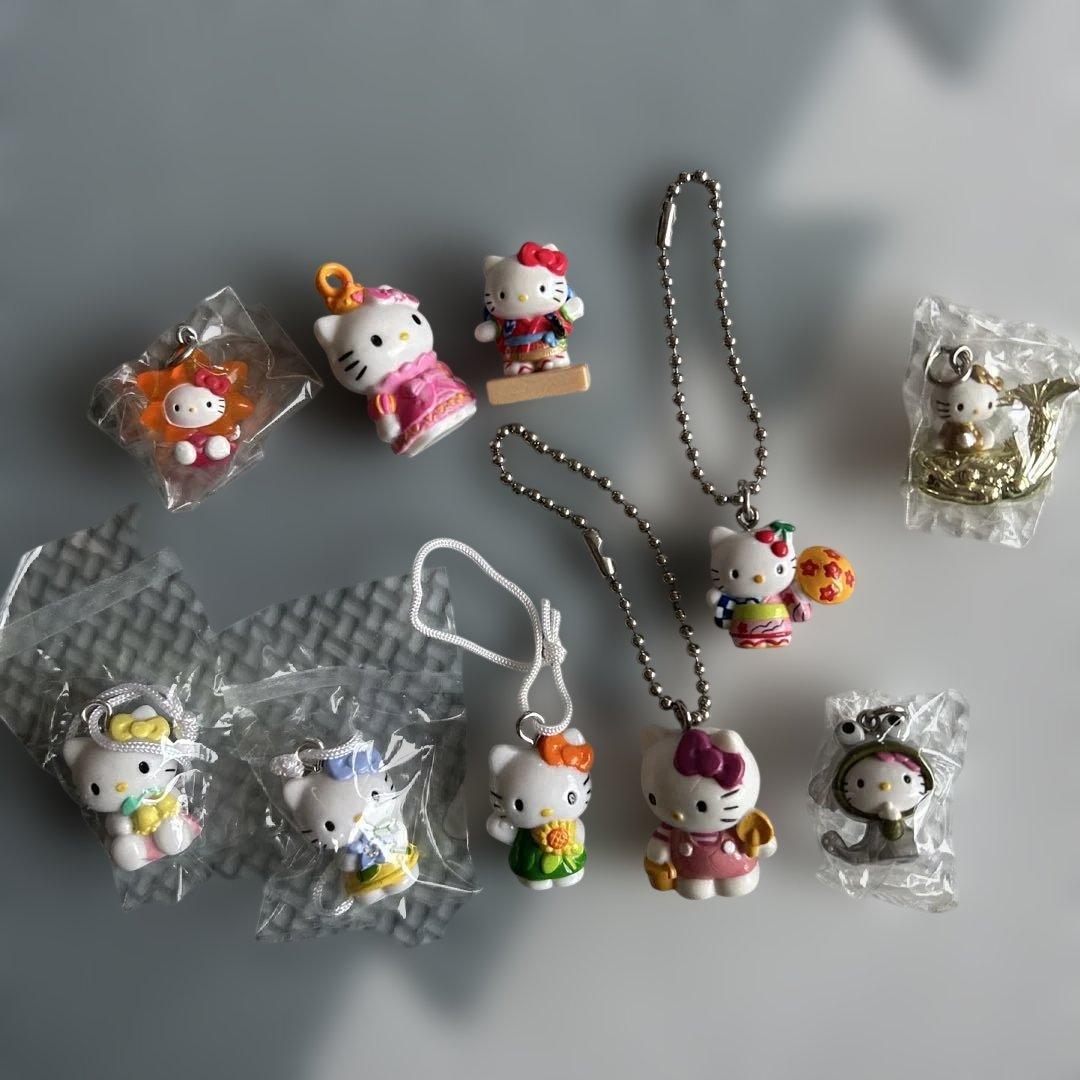 ハローキティ ボールチェーンキーホルダー　チャーム　レア！希少！10個セット