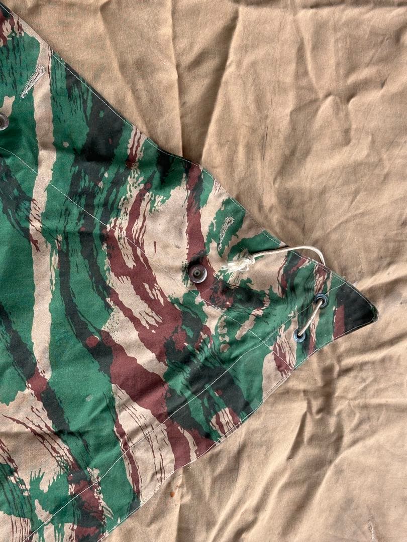 軍幕　フランス軍パップテント シェルターハーフ　リザードカモ　2枚セット