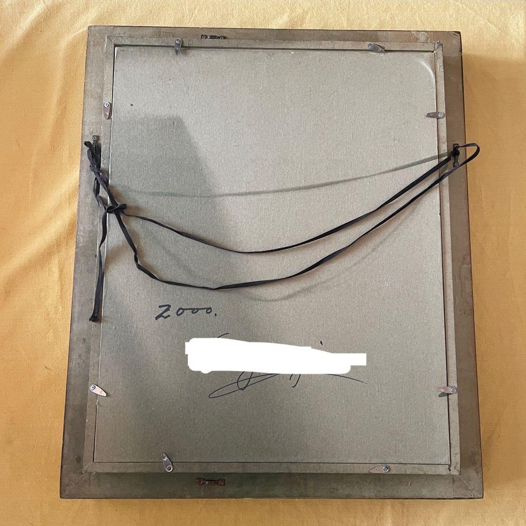 菩薩像　仏像　油絵　豪華額縁付き　敦煌莫高窟菩薩像